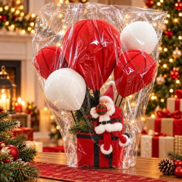 NOEL BABA UÇAN BALONLU (1 KOLİ 4 PK)
