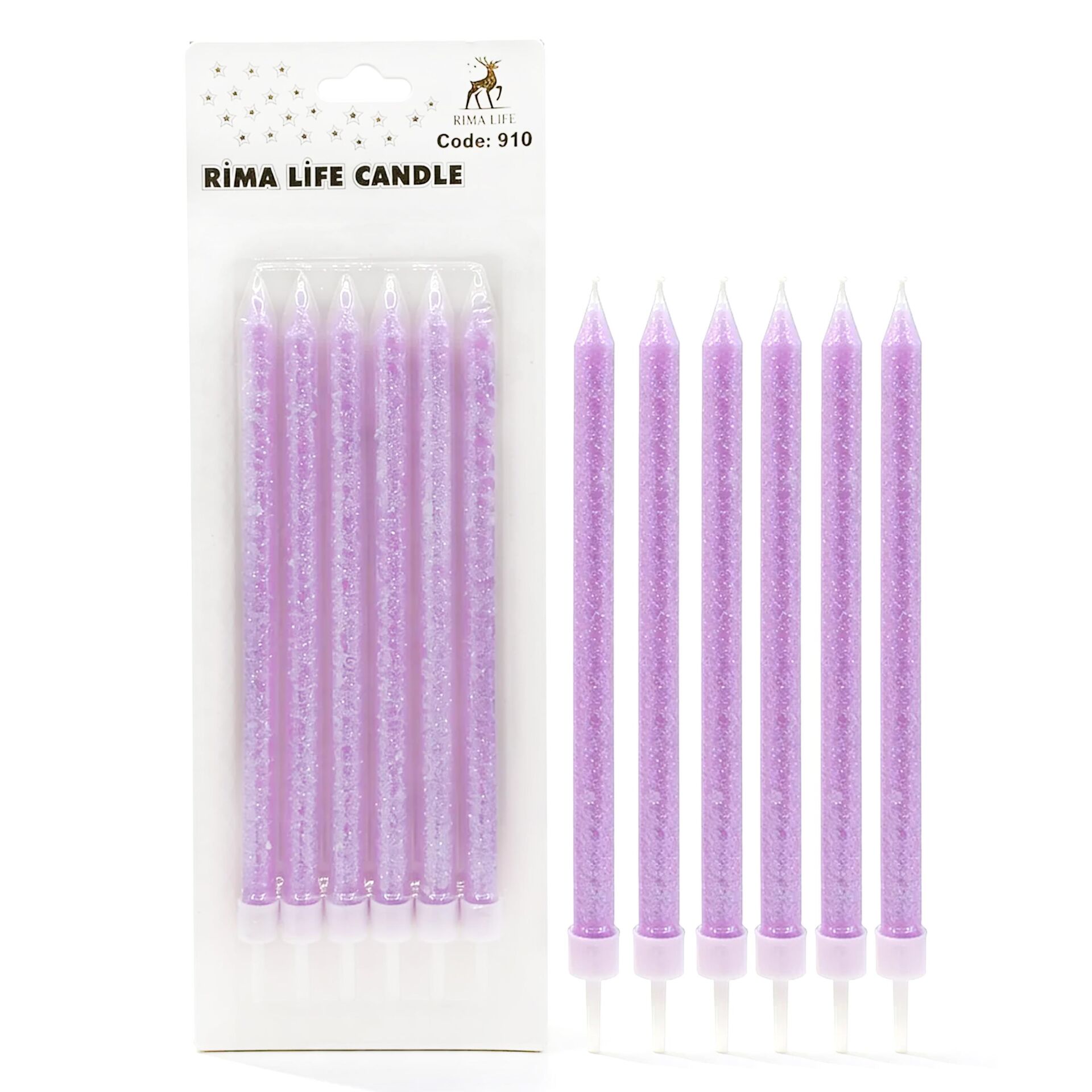 MUM İTHAL 15 CM NO:910 MOR SİMLİ