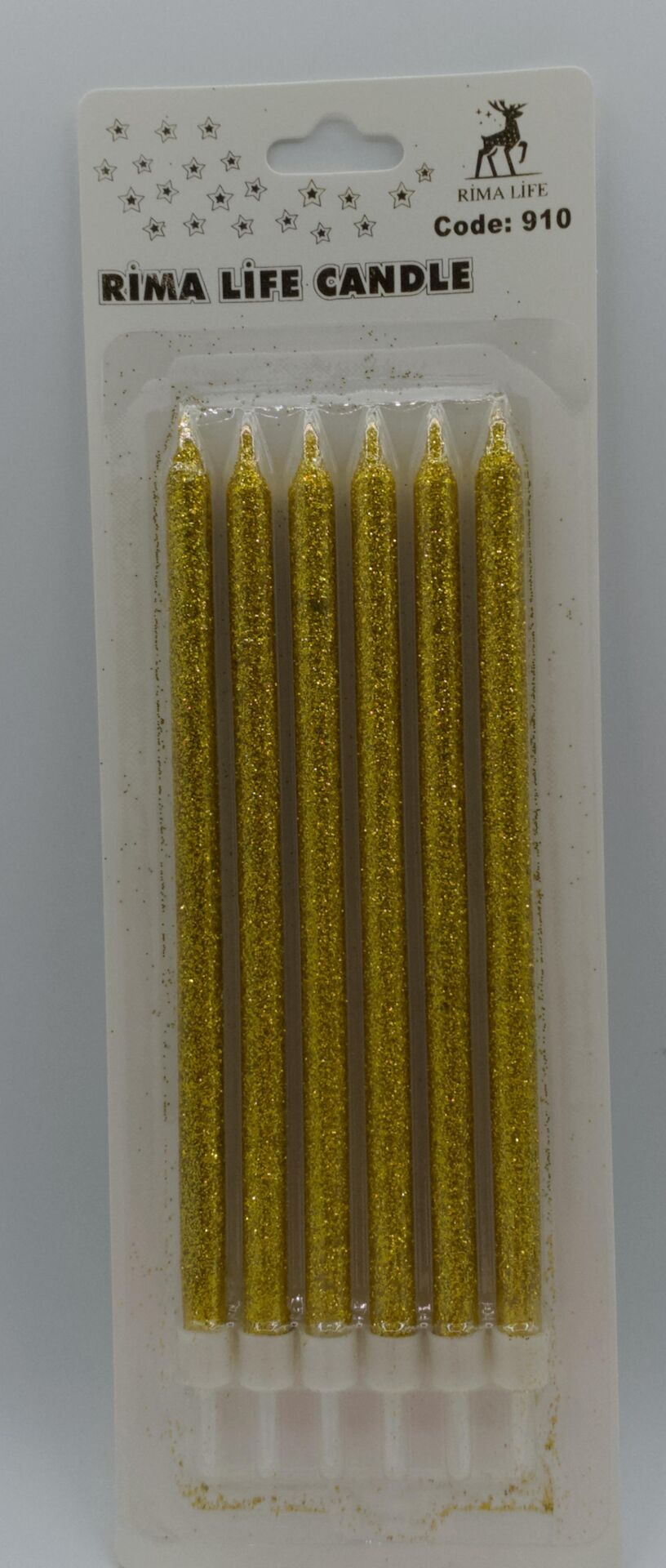 MUM İTHAL 15 CM NO:910 GOLD SİMLİ