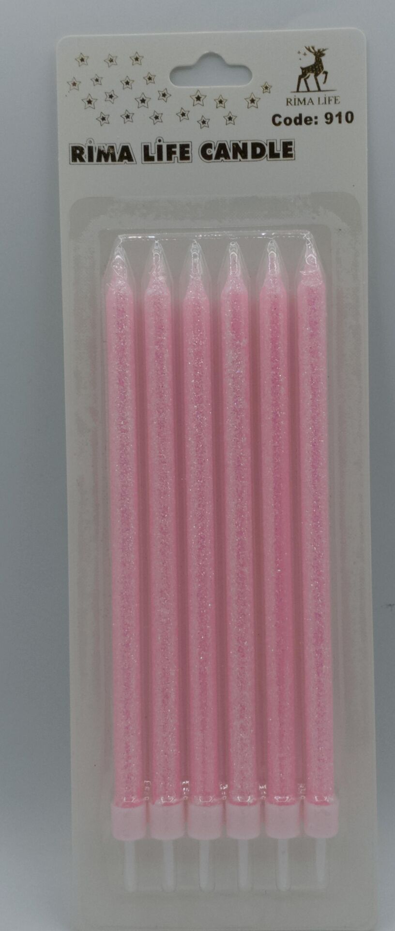 MUM İTHAL 15 CM NO:910 PEMBE SİMLİ