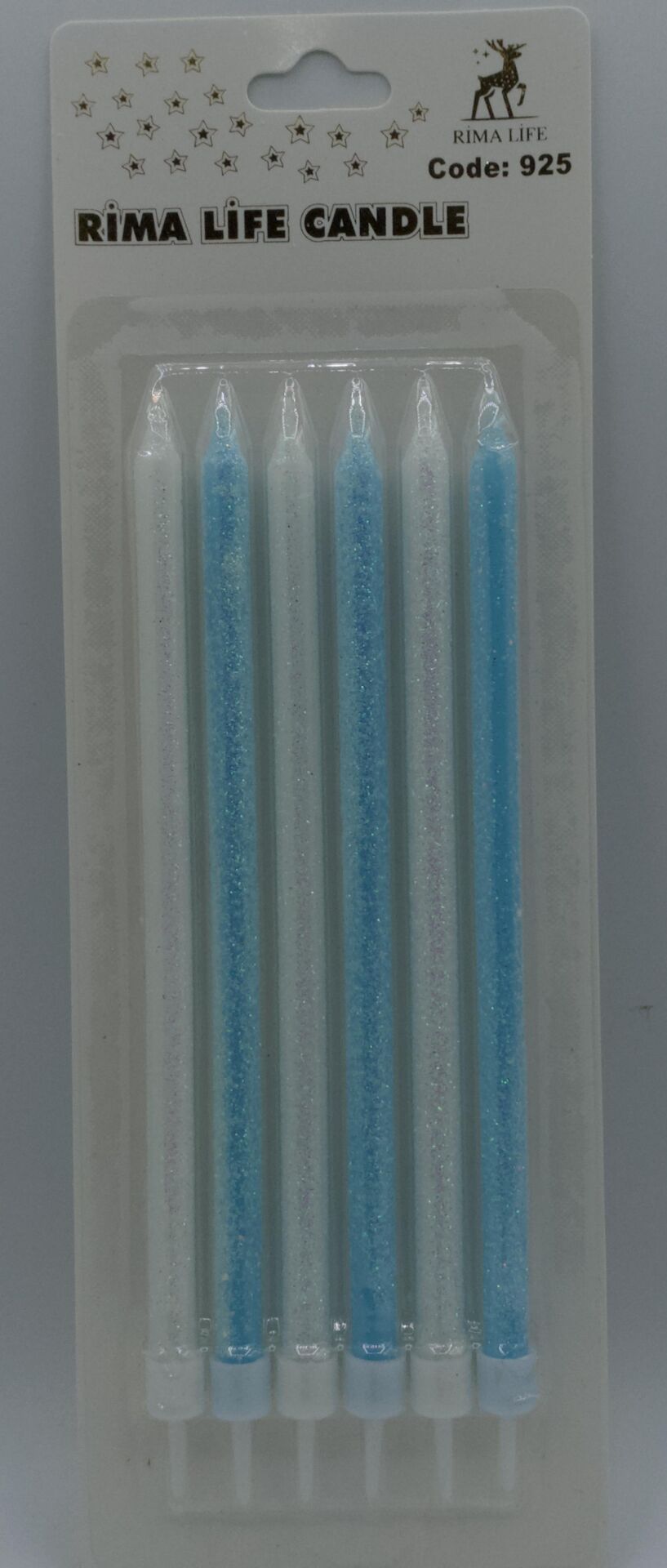 MUM İTHAL 15 CM NO:925 SİMLİ MAVİ/BEYAZ