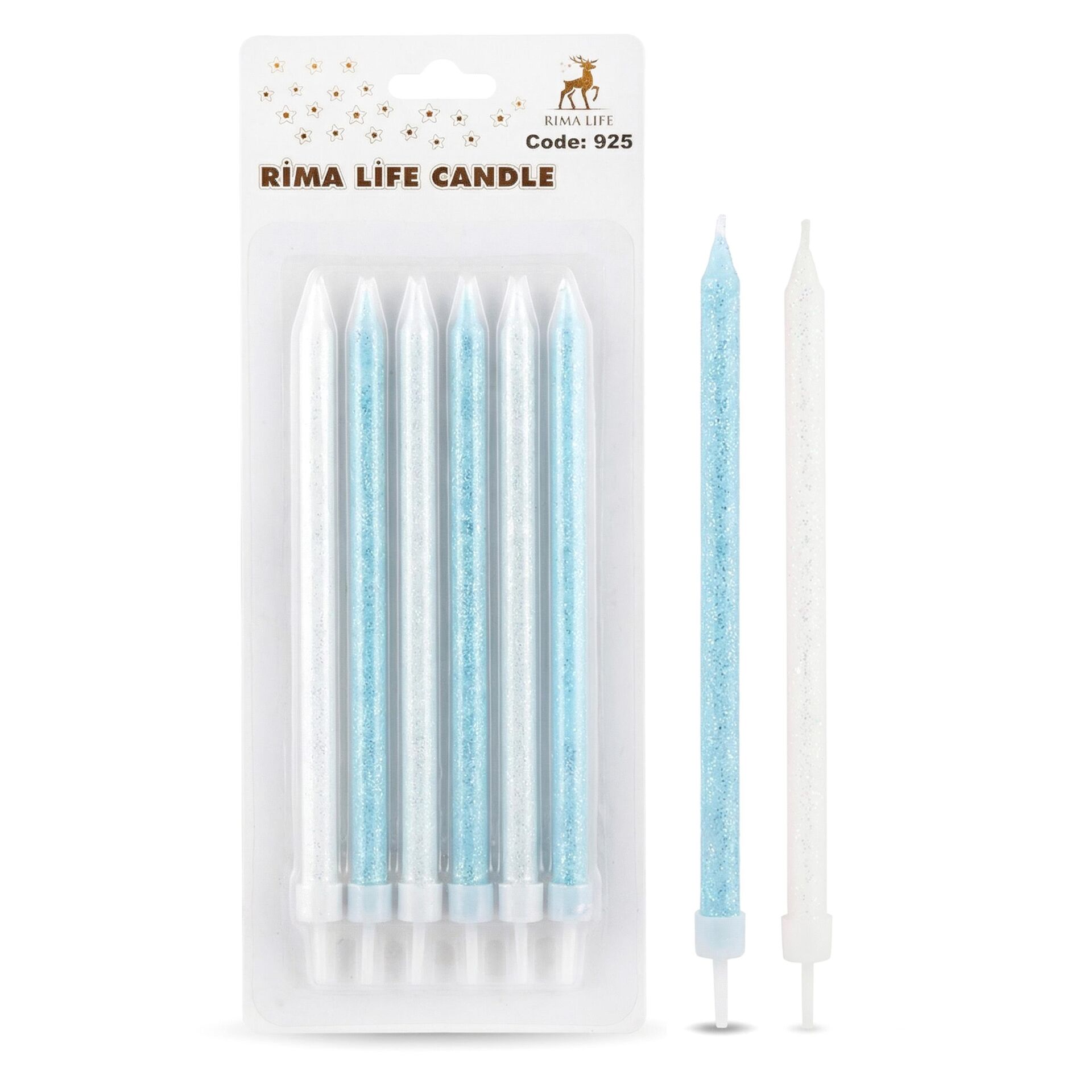 MUM İTHAL 15 CM NO:925 SİMLİ MAVİ/BEYAZ