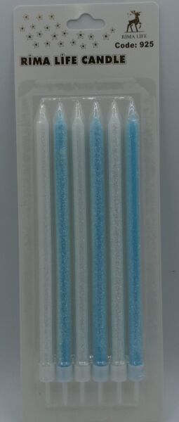 MUM İTHAL 15 CM NO:925 SİMLİ MAVİ/BEYAZ