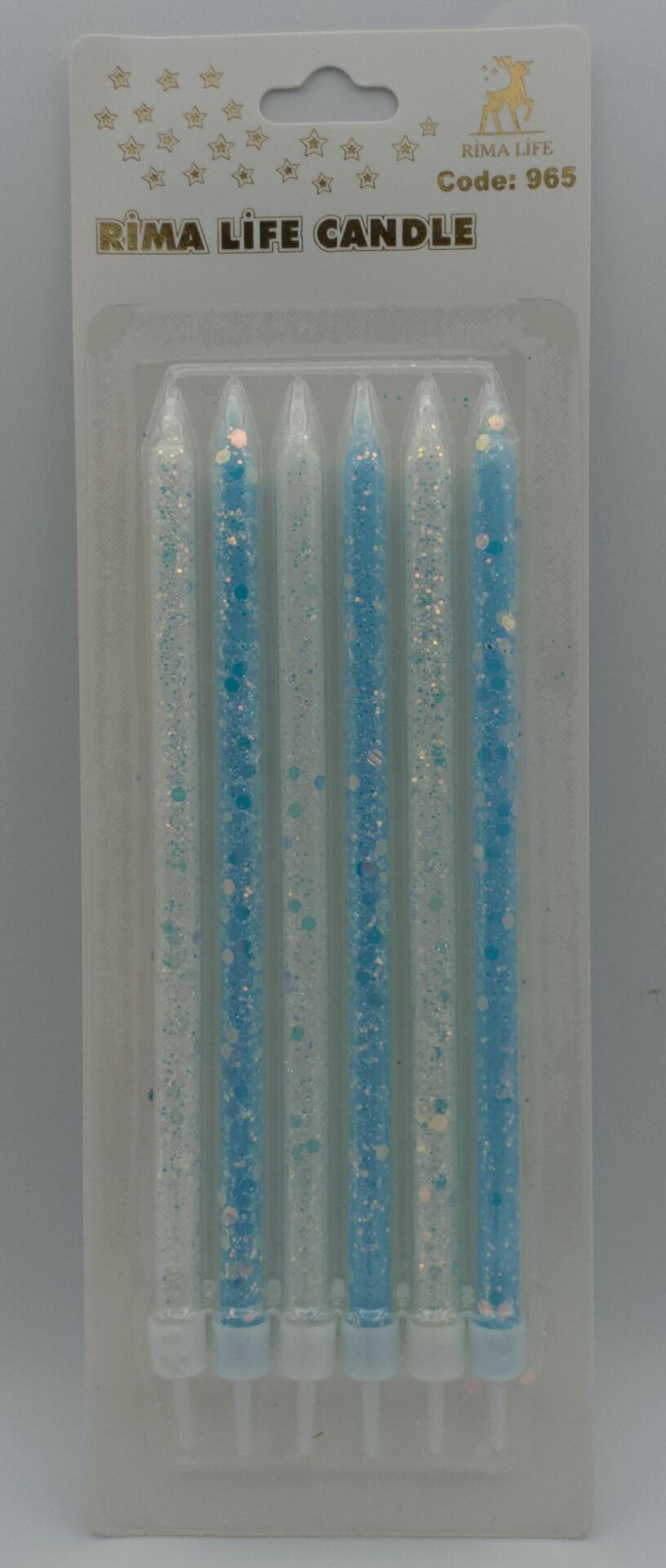 MUM İTHAL 15 CM NO:965 SİMLİ MAVİ/BEYAZ