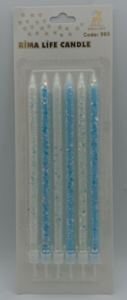 MUM İTHAL 15 CM NO:965 SİMLİ MAVİ/BEYAZ