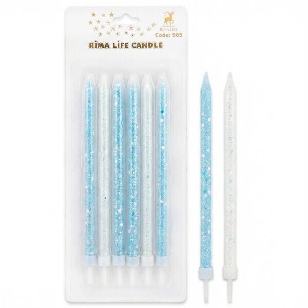 MUM İTHAL 15 CM NO:965 SİMLİ MAVİ/BEYAZ