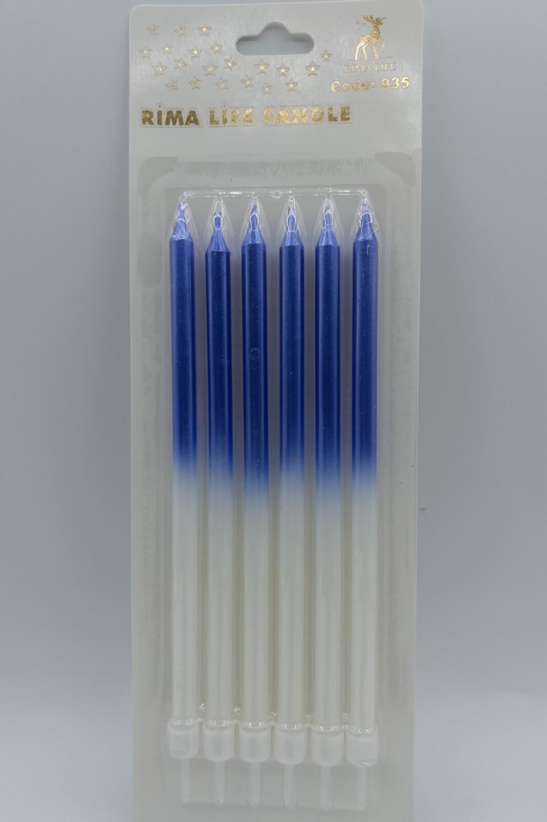 MUM İTHAL 15 CM NO:935 BEYAZ/MAVİ PARLAK