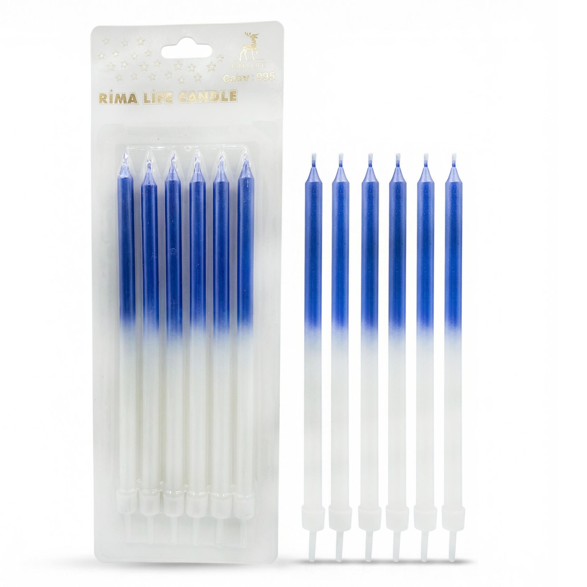 MUM İTHAL 15 CM NO:935 BEYAZ/MAVİ PARLAK