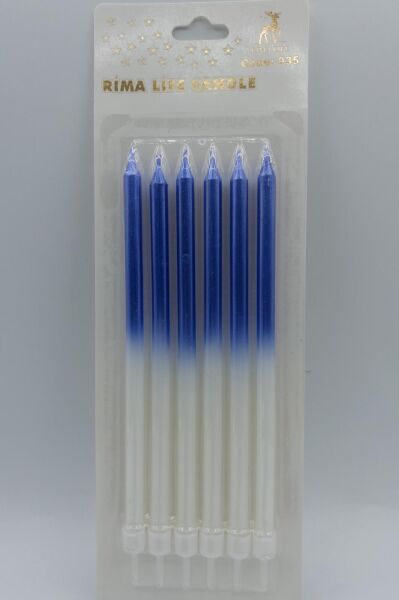 MUM İTHAL 15 CM NO:935 BEYAZ/MAVİ PARLAK