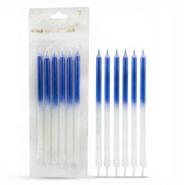 MUM İTHAL 15 CM NO:935 BEYAZ/MAVİ PARLAK