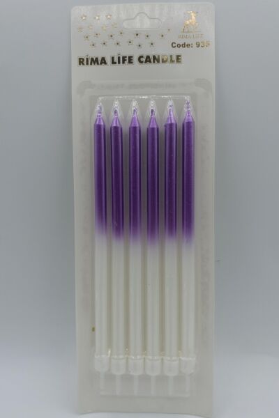 MUM İTHAL 15 CM NO:935 BEYAZ/MOR PARLAK