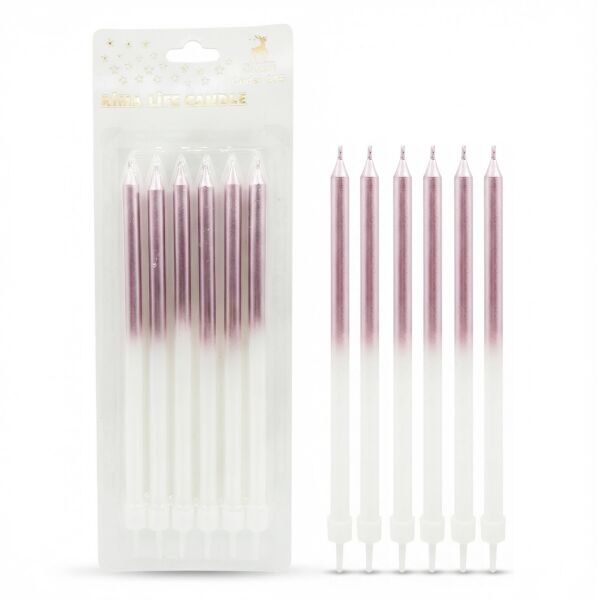MUM İTHAL 15 CM NO:935 BEYAZ/PEMBE PARLAK