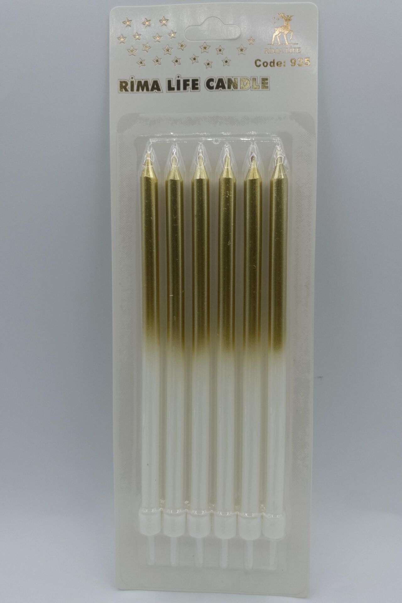 MUM İTHAL 15 CM NO:935 BEYAZ/GOLD PARLAK