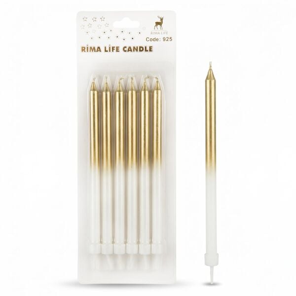 MUM İTHAL 15 CM NO:935 BEYAZ/GOLD PARLAK