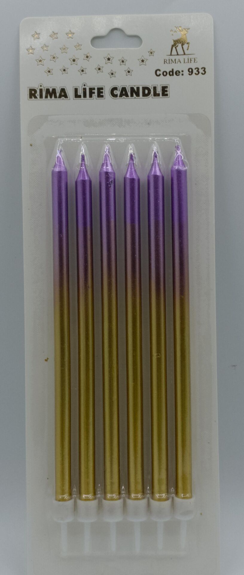 MUM İTHAL 15 CM NO:933 GOLD/MOR PARLAK