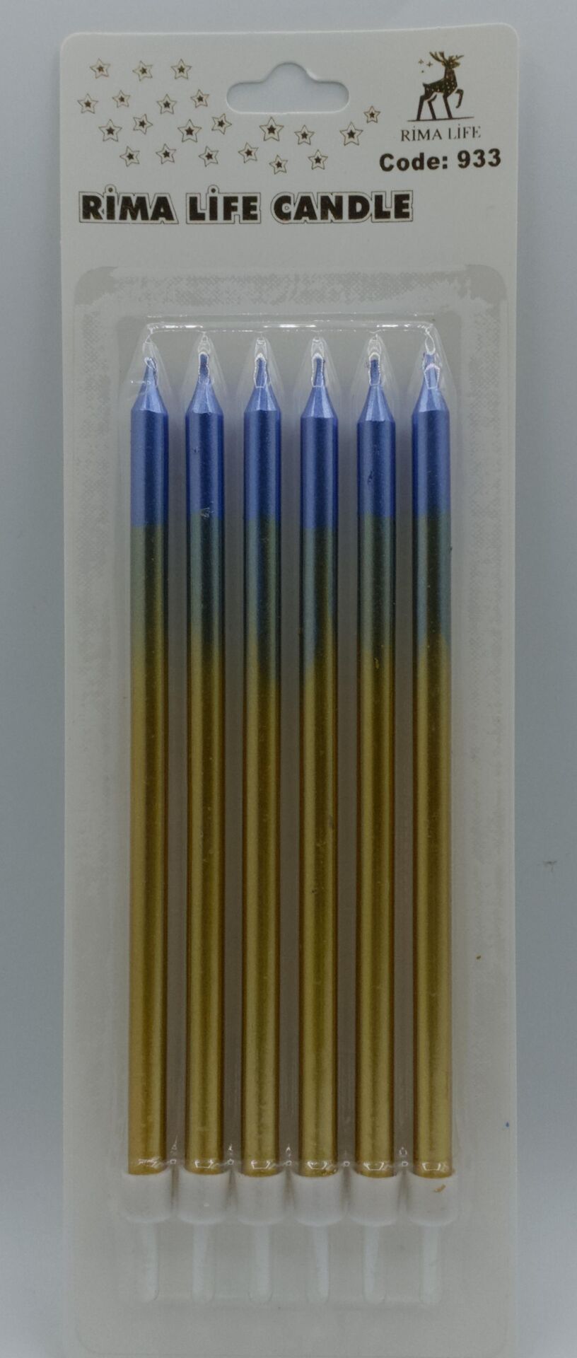 MUM İTHAL 15 CM NO:933 GOLD/MAVİ PARLAK