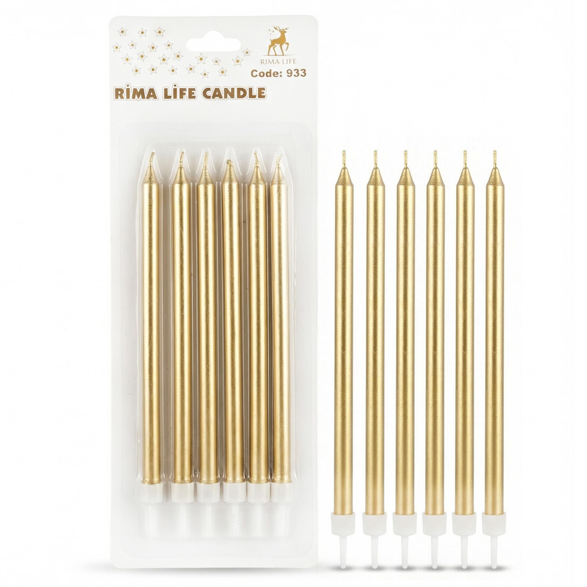 MUM İTHAL 15 CM NO:933 GOLD PARLAK