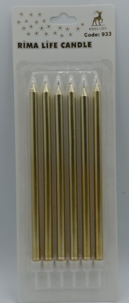 MUM İTHAL 15 CM NO:933 GOLD PARLAK