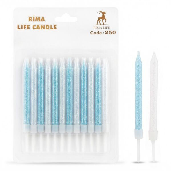 MUM İTHAL 10 CM NO:250 SİMLİ MAVİ/BEYAZ