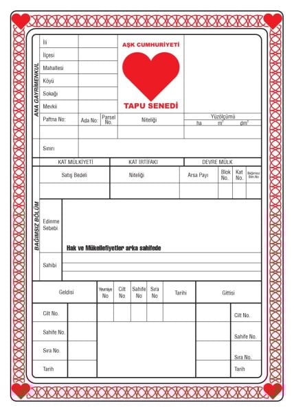 AŞK TAPUSU 5 Lİ