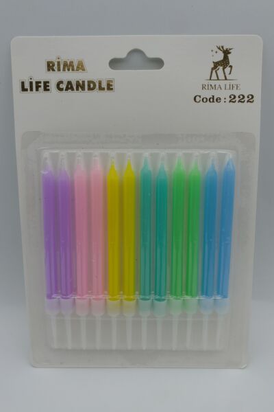 MUM İTHAL 10 CM NO:222 RENKLİ PASTEL