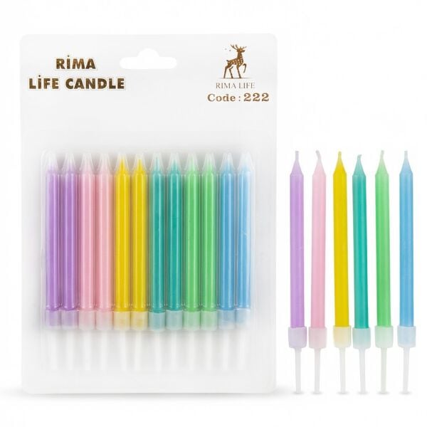 MUM İTHAL 10 CM NO:222 RENKLİ PASTEL