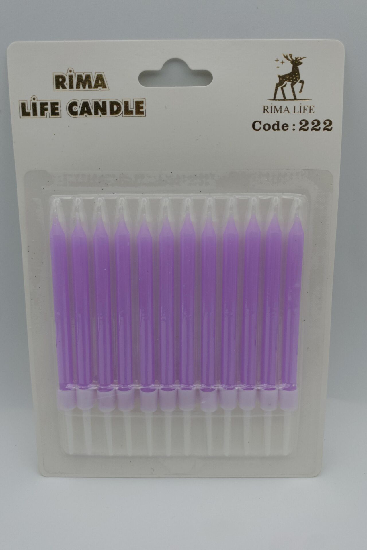 MUM İTHAL 10 CM NO:222 MOR PASTEL