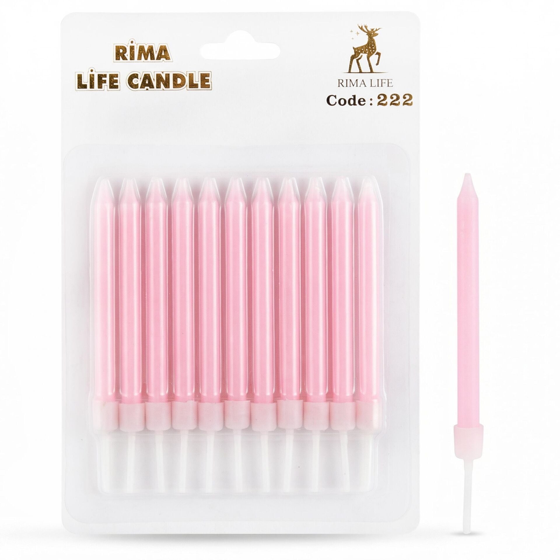 MUM İTHAL 10 CM NO:222 PEMBE PASTEL