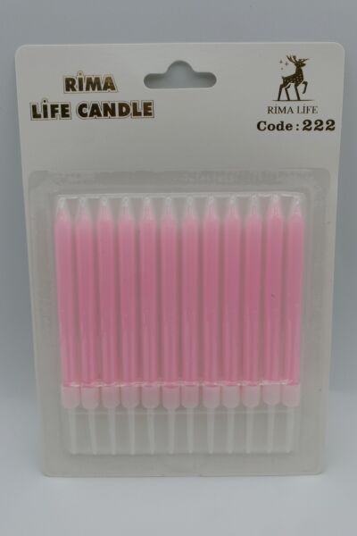 MUM İTHAL 10 CM NO:222 PEMBE PASTEL