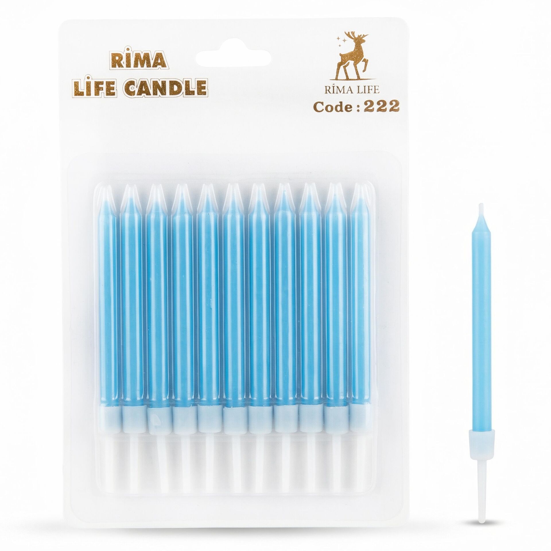 MUM İTHAL 10 CM NO:222 MAVİ PASTEL