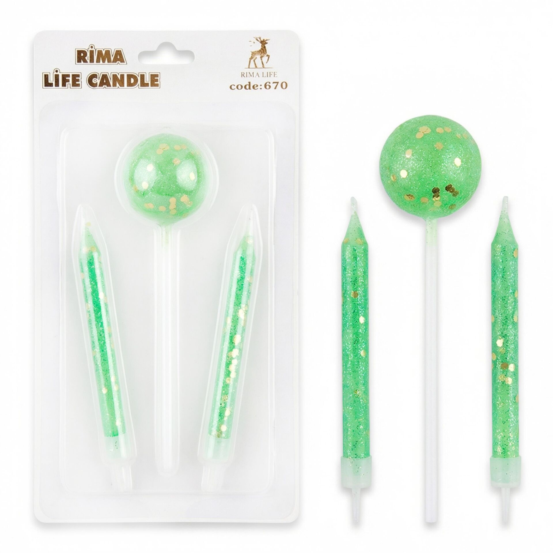 MUM İTHAL 10 CM NO:670 YEŞİL SİMLİ