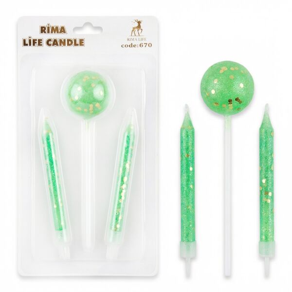 MUM İTHAL 10 CM NO:670 YEŞİL SİMLİ
