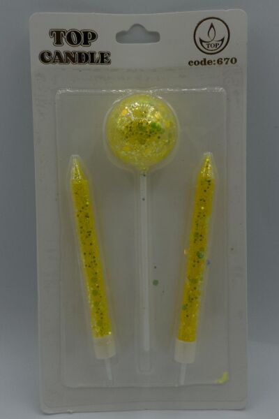 MUM İTHAL 10 CM NO:670 ALTIN SİMLİ