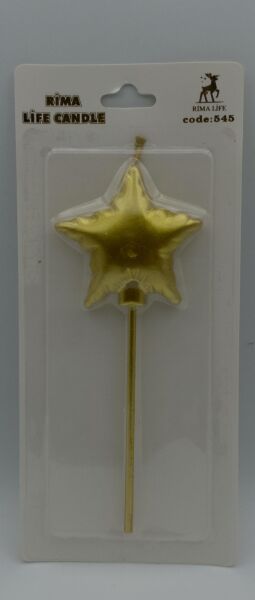 MUM İTHAL 15 CM NO:545 YILDIZ ALTIN