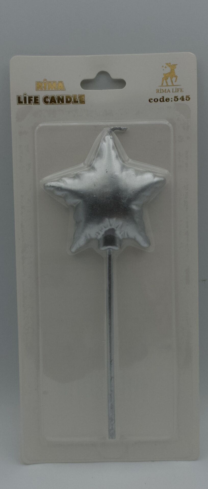 MUM İTHAL 15 CM NO:545 YILDIZ GÜMÜŞ