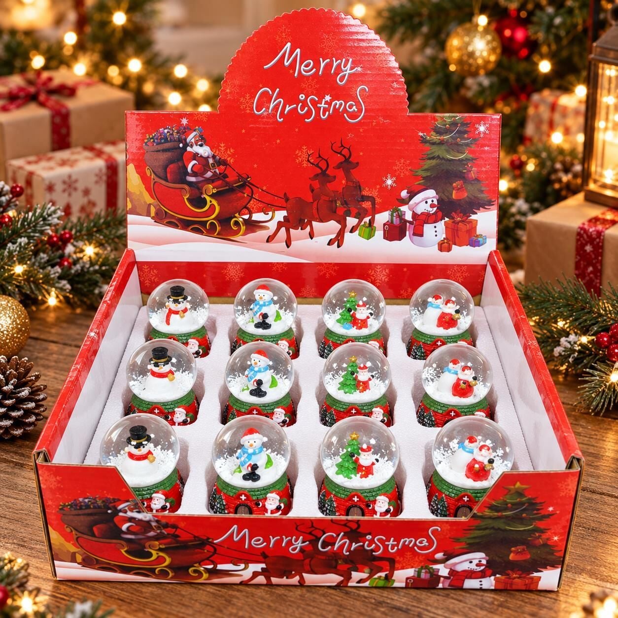 KAR KÜRESİ NOEL KÜÇÜK 12 Lİ (1 KOLİ 192 PK)