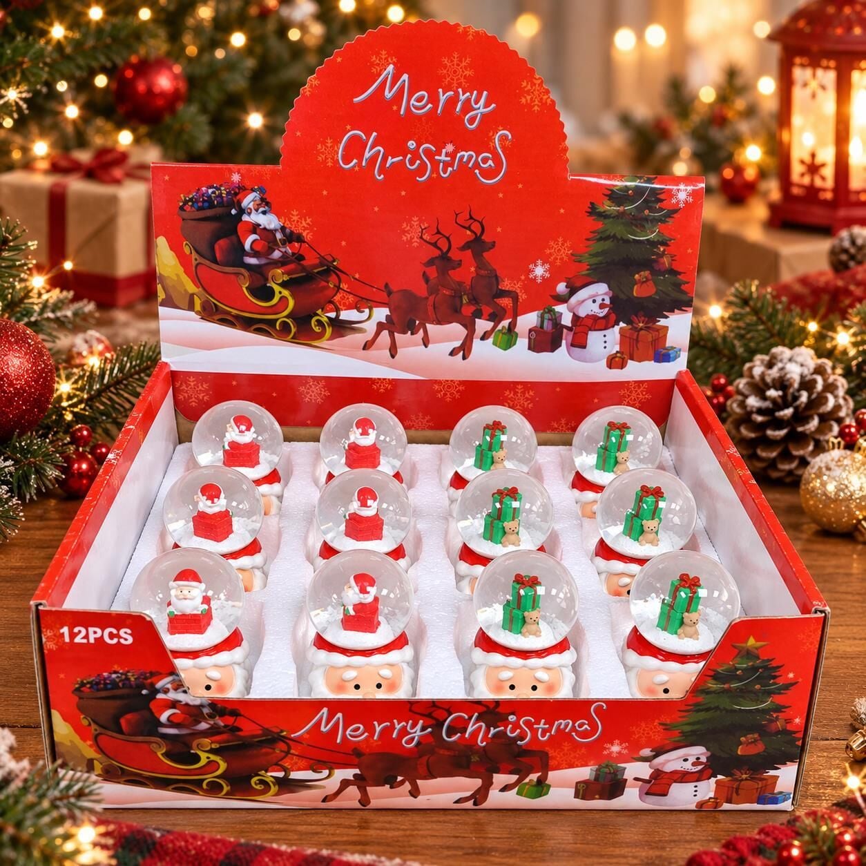 KAR KÜRESİ NOEL KÜÇÜK 12 Lİ (1 KOLİ 192 PK)