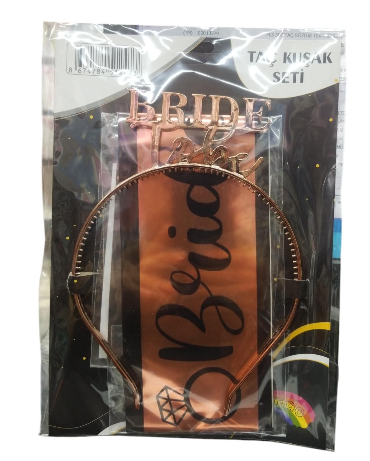 PLS SET TAÇ KUŞAK BRİDE TO BE ROZ