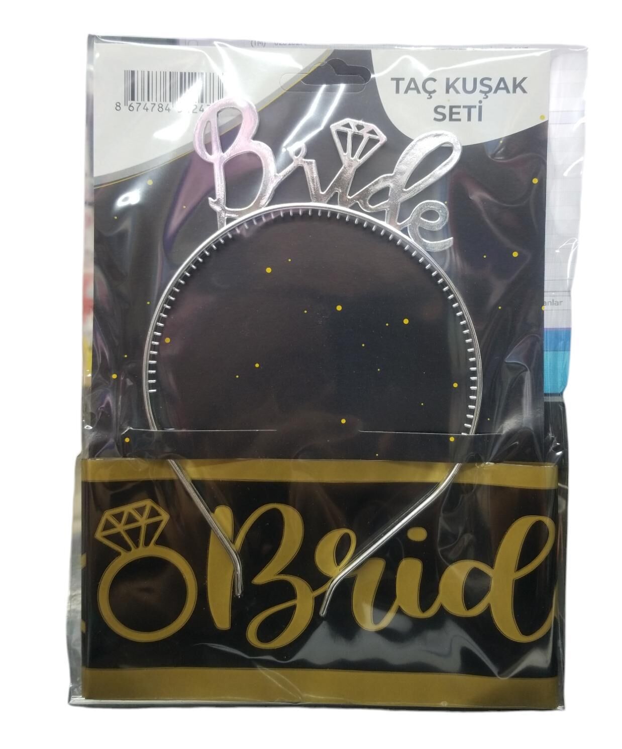 PLS SET TAÇ KUŞAK BRİDE GÜMÜŞ