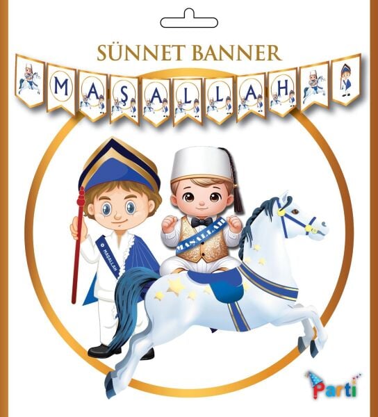 YAZI ZARF BANNER MAŞALLAH BEYAZ