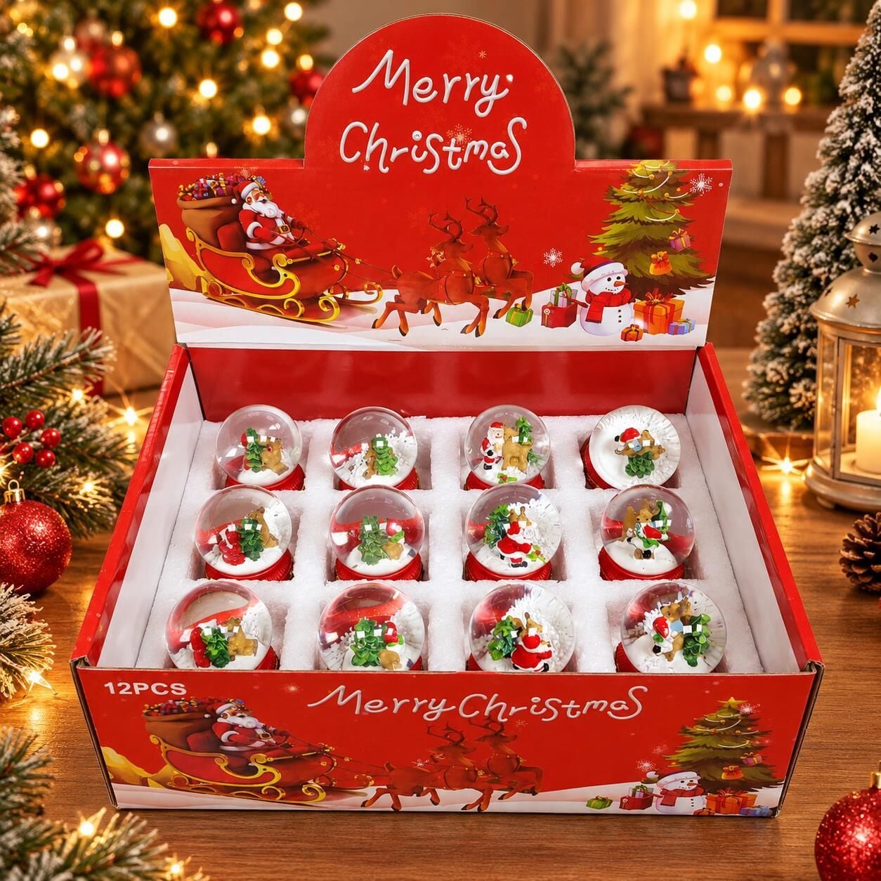 KAR KÜRESİ NOEL KÜÇÜK 12 Lİ (1 KOLİ 192 PK)