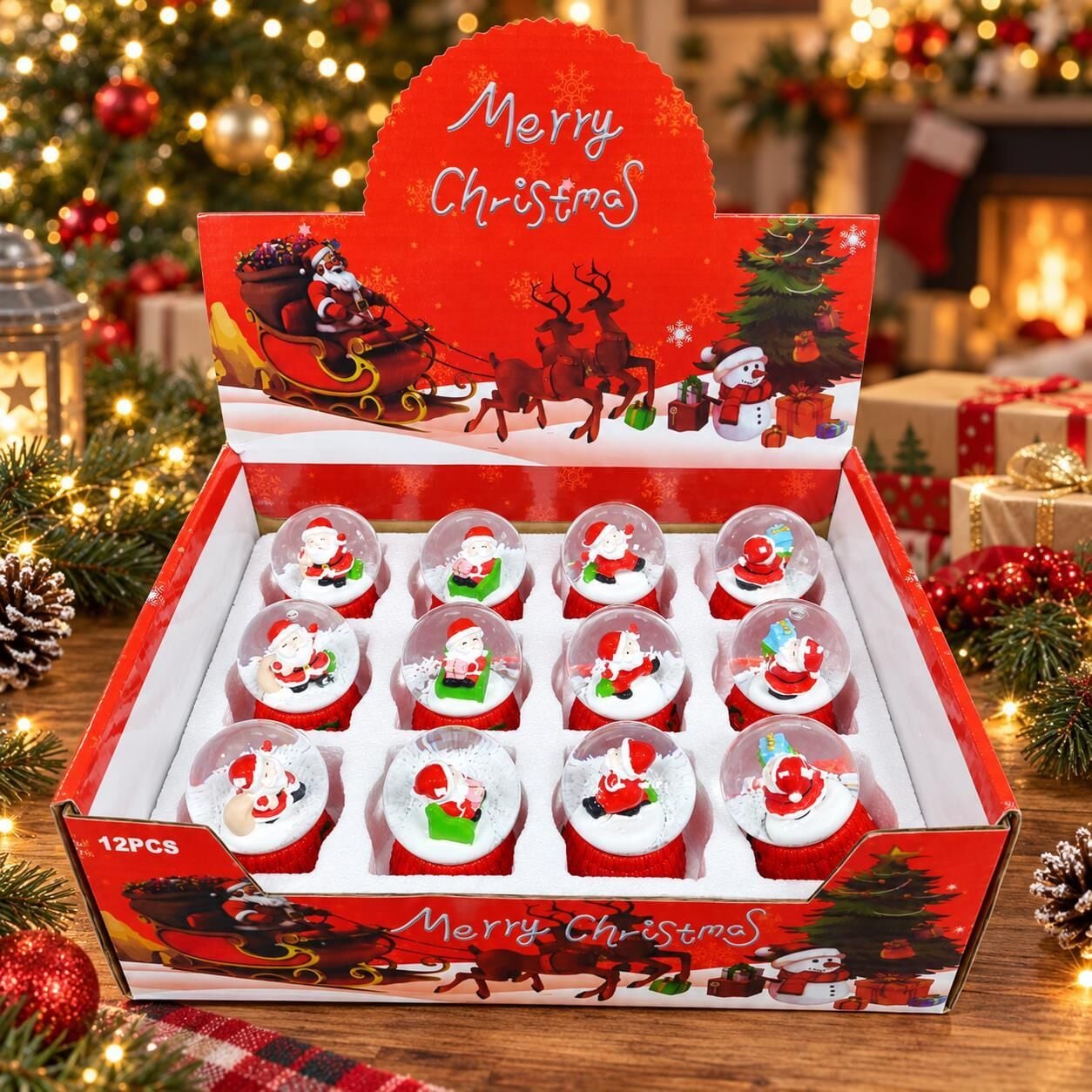 KAR KÜRESİ NOEL KÜÇÜK 12 Lİ (1 KOLİ 192 PK)