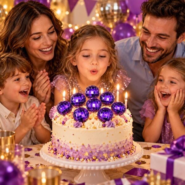 DİSKO TOPU 3 CM MOR 10 LU (1 KOLİ 600 PK)