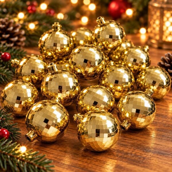 NOEL DİSKO TOPU 5 CM GOLD 20 Lİ (1 KOLİ 110 PK)