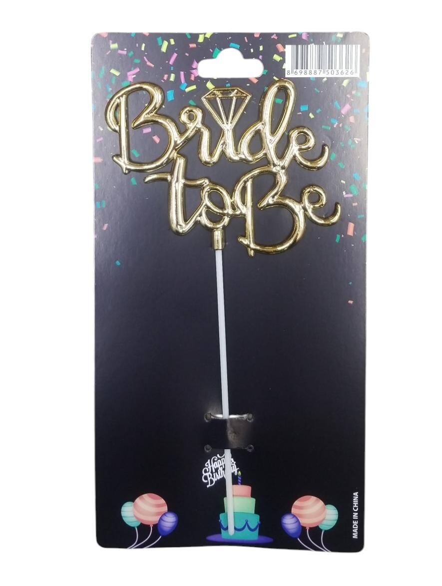 PASTA YAZISI PLASTİK BRİDE TOBE GOLD