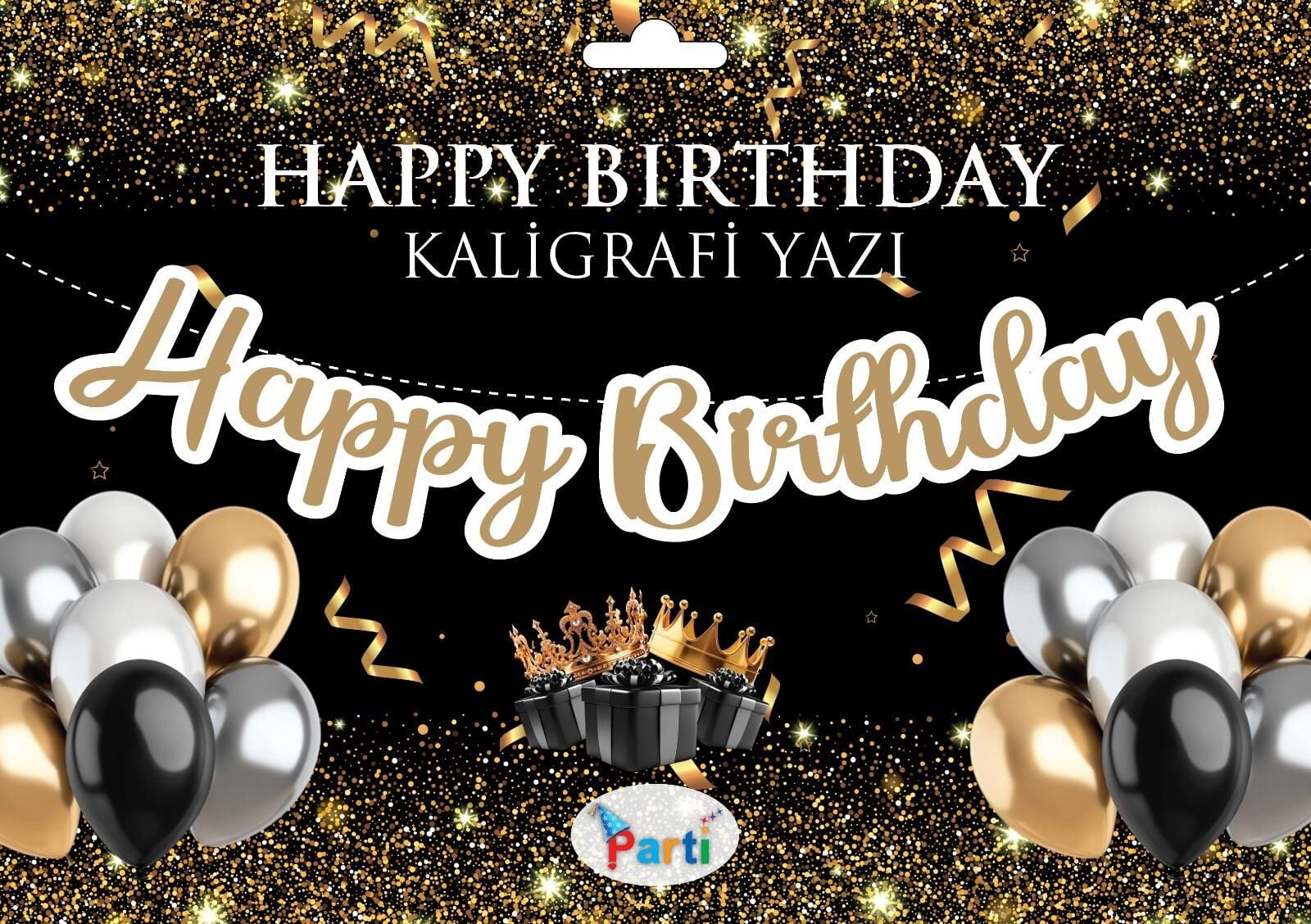 KOREOGRAFİ YENİ BANNER HAPPY BIRTHDAY GOLD
