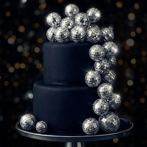 DİSKO TOPU KÜRDAN 5 CM 20 Lİ GÜMÜŞ