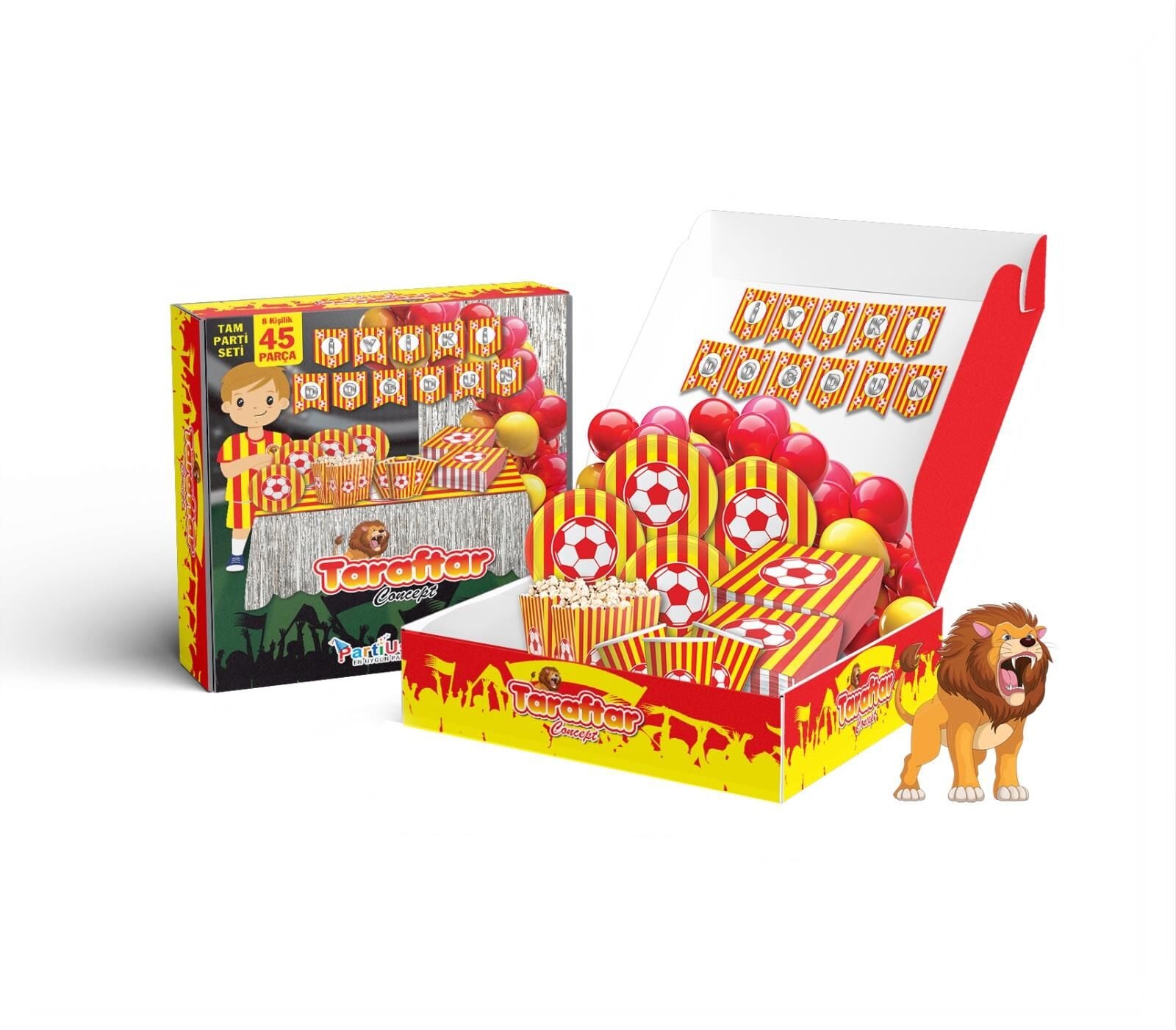 PARTİ SETİ 8 KİŞİLİK GALATASARAY
