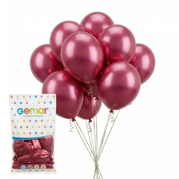 BALON METALİK KOYU PEMBE 100 LÜ