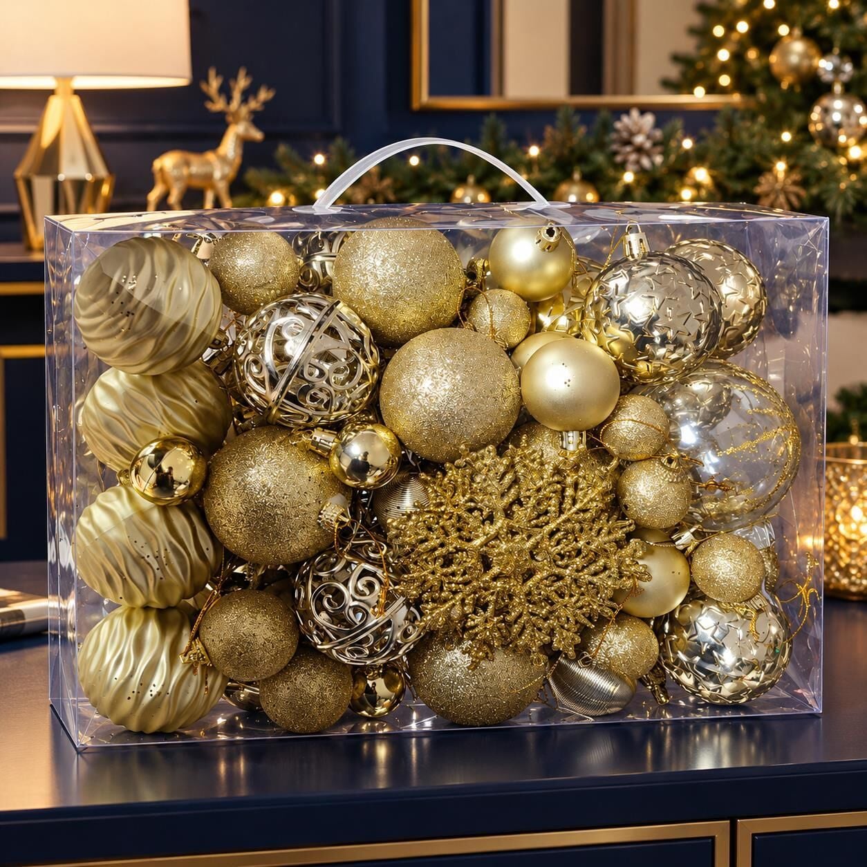 LÜX ÇANTA NOEL SET 100 GOLD  (1 KOLİ 18 PK)